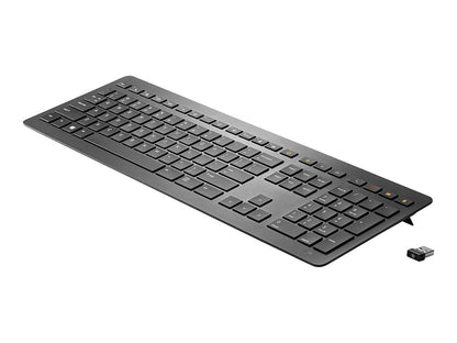 HP Collaboration - Keyboard - wireless - 2.4 GHz - US - black Wireless Keyboard