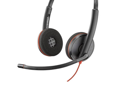 Plantronics Blackwire 3220 USB-A Headset, On-Ear Mono Headset, Wired