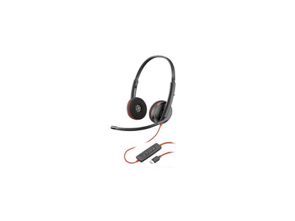 Plantronics Blackwire 3220 USB-A Headset, On-Ear Mono Headset, Wired