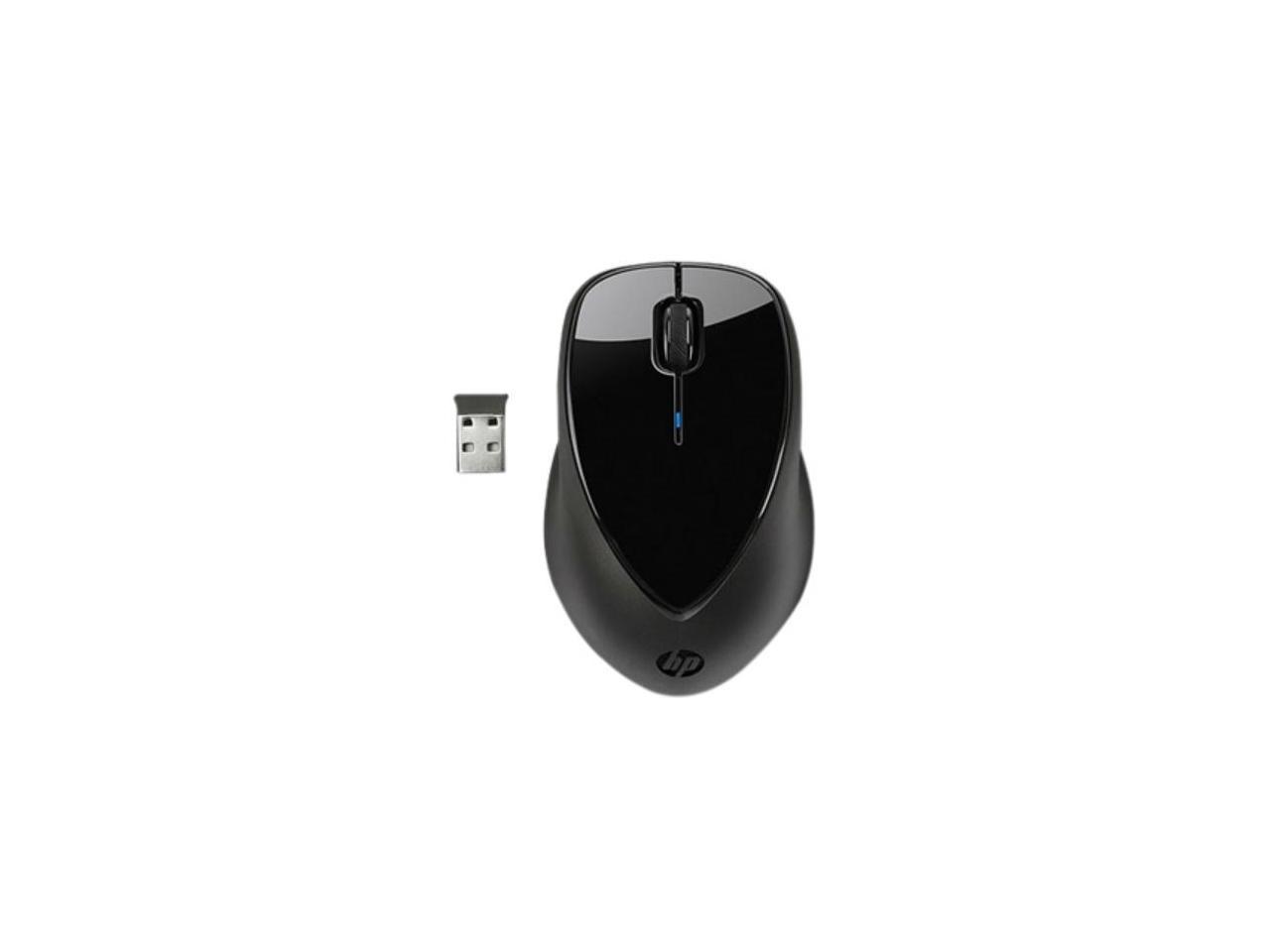 HP x4000 Mouse HP X4000 Wireless Mouse with Laser Sensor - Laser - Wireless - Radio Frequency - Black - USB - 1600 dpi - Scroll Wheel - 3 Button(s)