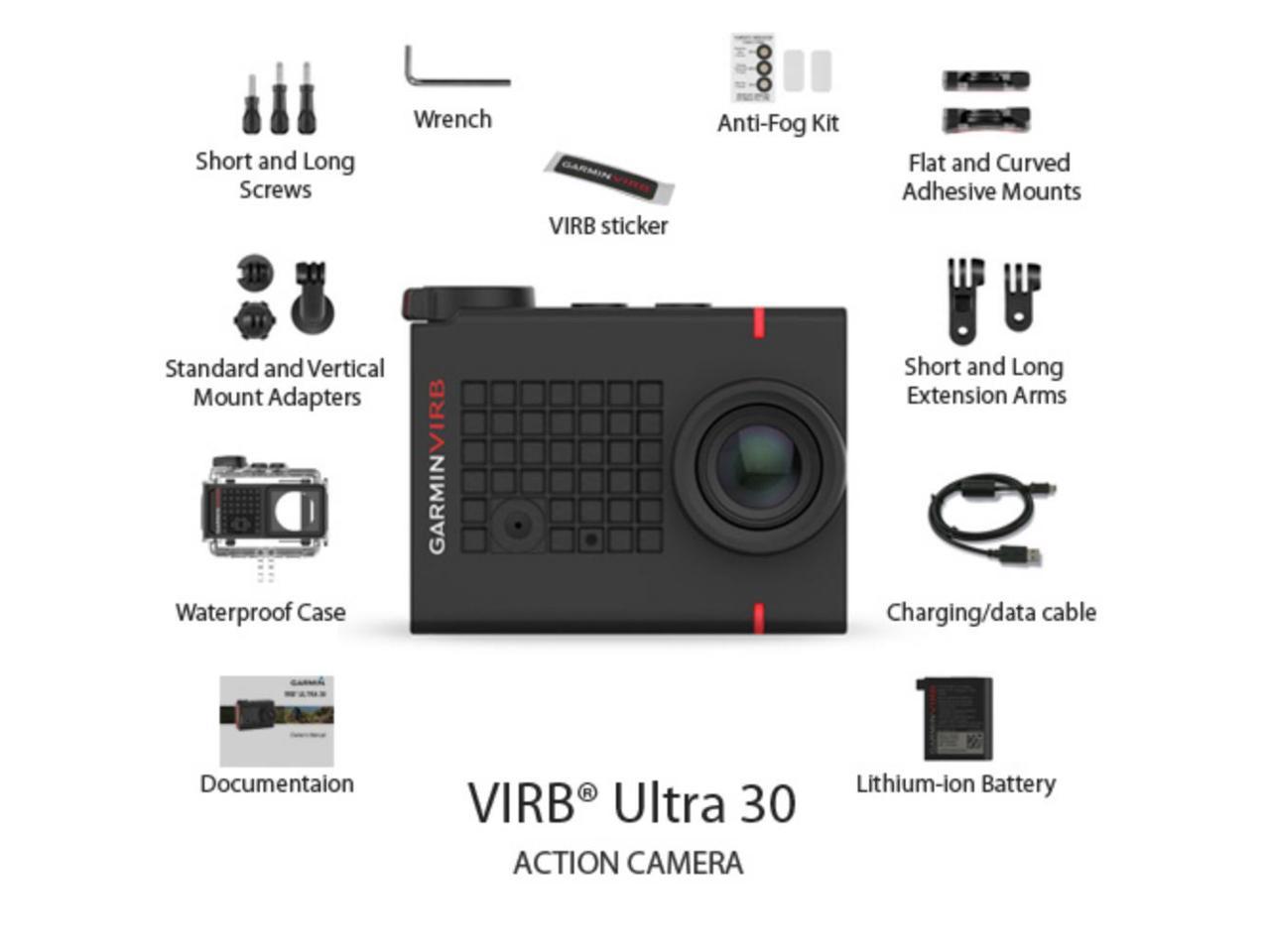 Garmin VIRB Ultra 30 4K Action Camera w/ Multiple Video Recording Modes
