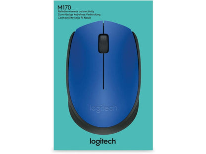 Logitech M170 910-004800 Black/Blue 1 x Wheel RF Wireless Optical Mouse