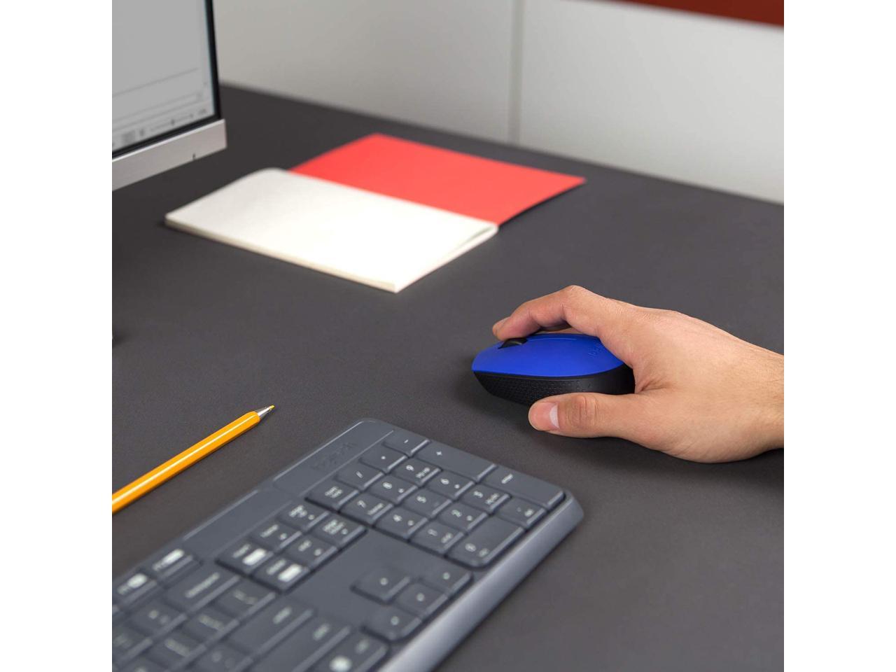 Logitech M170 910-004800 Black/Blue 1 x Wheel RF Wireless Optical Mouse