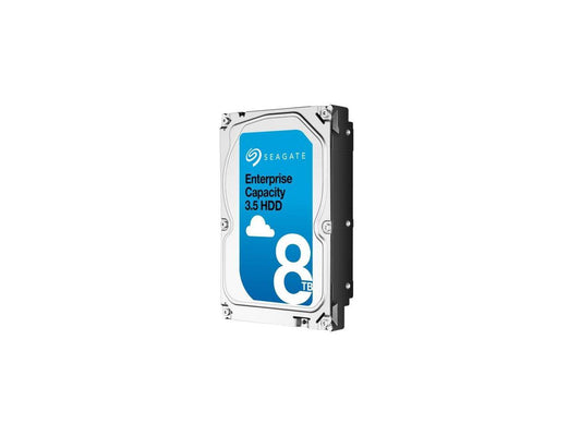 Seagate Enterprise Capacity 3.5'' HDD 8TB 7200 RPM 512e SAS 12Gb/s 256MB Cache Secure Model Internal Hard Drive ST8000NM0085