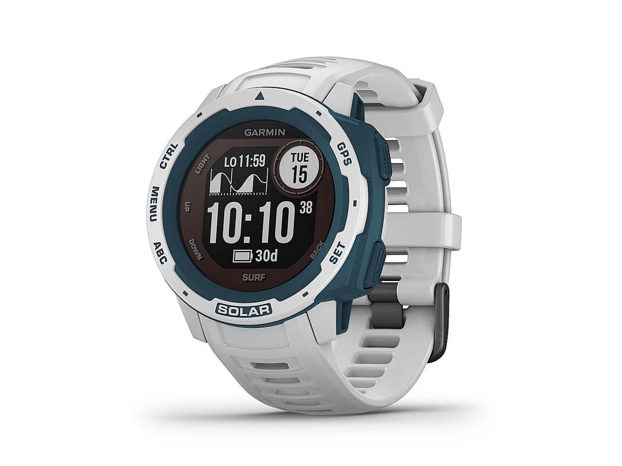 Garmin Instinct Solar Surf, Solar-Powered Rugged GPS Smartwatch -Cloudbreak- (010-02293-18)