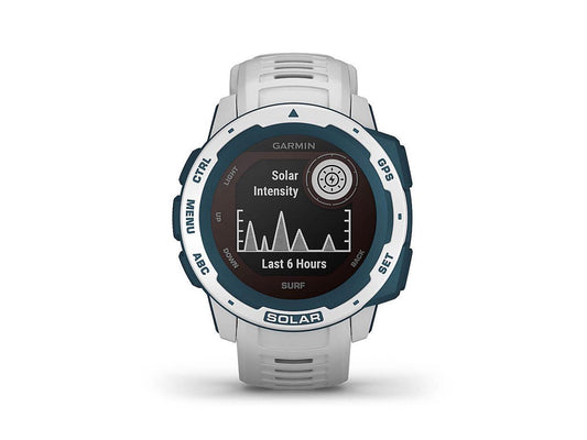 Garmin Instinct Solar Surf, Solar-Powered Rugged GPS Smartwatch -Cloudbreak- (010-02293-18)