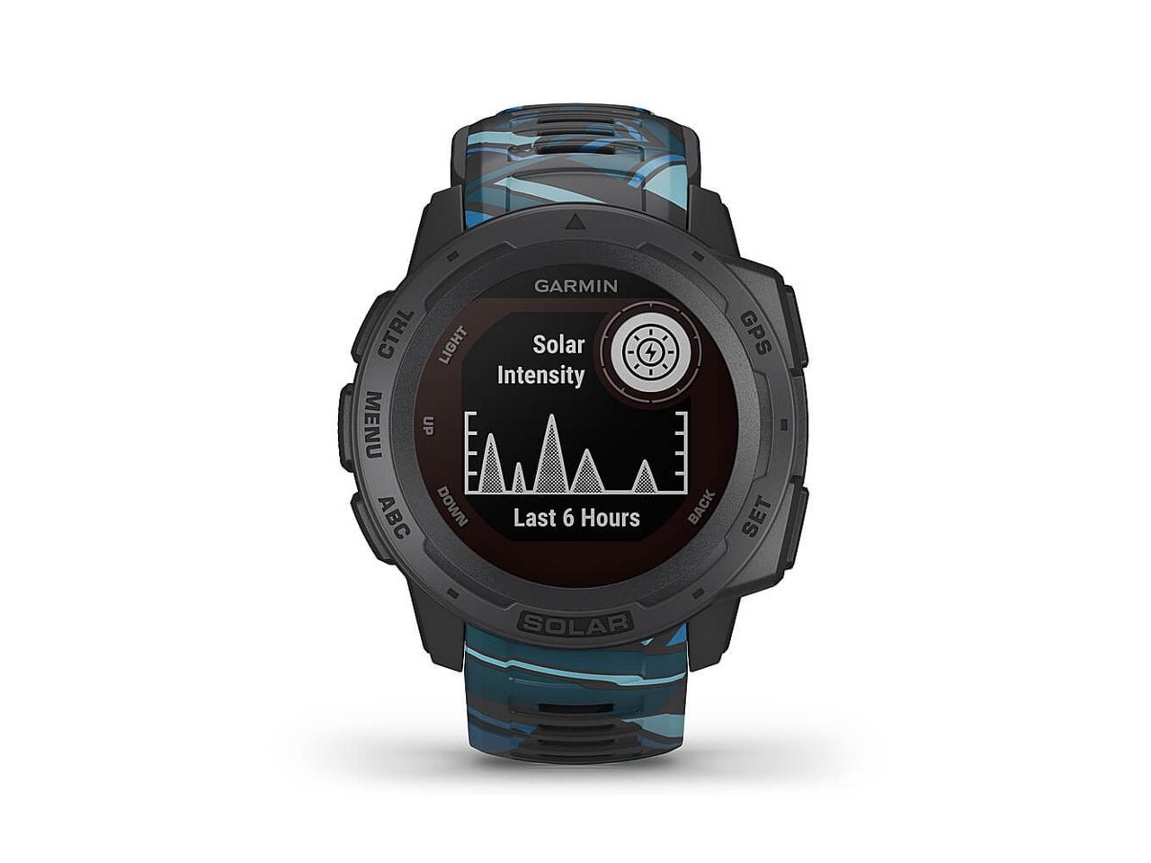 Garmin Instinct Solar Surf, Solar-Powered Rugged GPS Smartwatch -Pipeline- (010-02293-17)