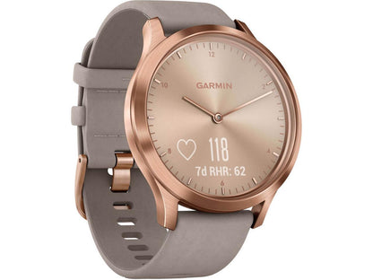 GARMIN USA 010-01850-19 vivomove HR Premi RoseGold Gry