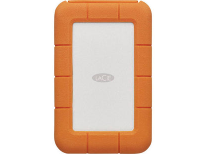 LaCie Rugged Secure USB-C 2TB All-Terrain Encrypted Portable Hard Drive Model STFR2000403