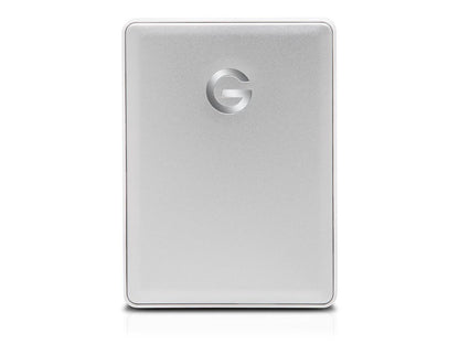 Thermal Grizzly 2TB G-DRIVE mobile USB-C Portable External Hard Drive, USB 3.1 Gen 1, Silver (0G10339)