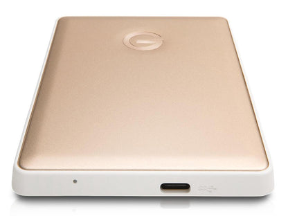 Thermal Grizzly 2TB G-DRIVE mobile USB-C Portable External Hard Drive, USB 3.1 Gen 1, Gold (0G10340)