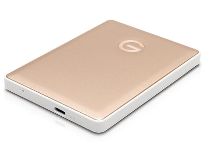 Thermal Grizzly 2TB G-DRIVE mobile USB-C Portable External Hard Drive, USB 3.1 Gen 1, Gold (0G10340)