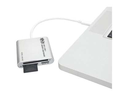 Tripp Lite U452-003 USB 3.1 Gen 1 USB Type-C (USB-C) Multi-Drive Smart-Card Flash-Memory Media Reader/Writer (U452-003)