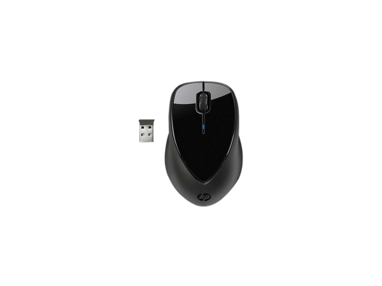 HP x4000 Mouse HP X4000 Wireless Mouse with Laser Sensor - Laser - Wireless - Radio Frequency - Black - USB - 1600 dpi - Scroll Wheel - 3 Button(s)