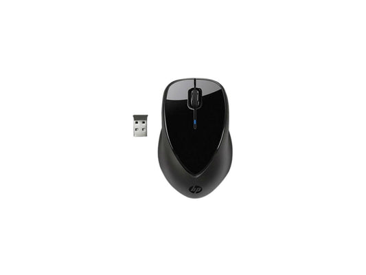 HP x4000 Mouse HP X4000 Wireless Mouse with Laser Sensor - Laser - Wireless - Radio Frequency - Black - USB - 1600 dpi - Scroll Wheel - 3 Button(s)