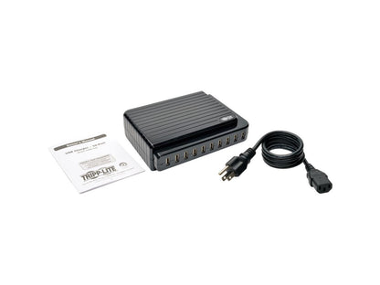Tripp Lite 10-Port USB Charging Station, 5V 21A / 105W USB Charger Output (U280-010)