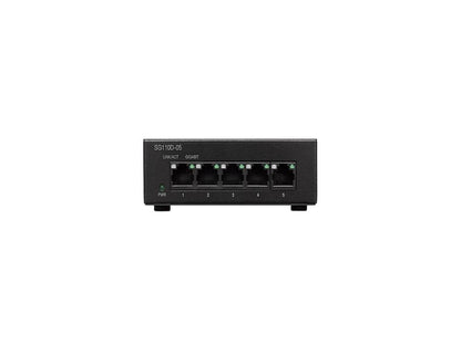 Cisco SG110D-05 Desktop Switch with 5 Gigabit Ethernet (GbE) Ports, Limited Lifetime Protection (SG110D-05-NA)