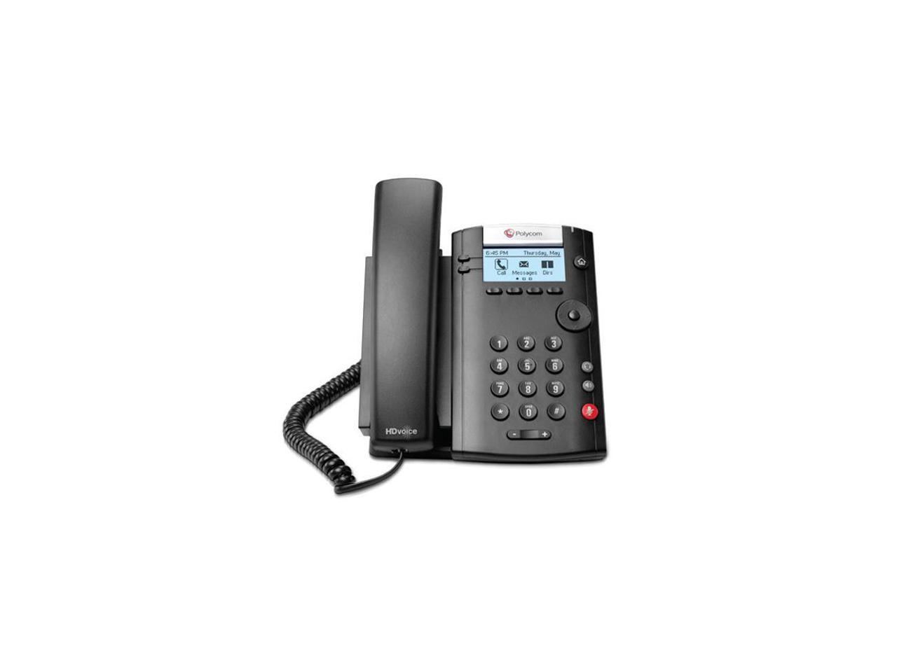 Polycom VVX 201 (2200-40450-025) 2-line Desktop Phone PoE