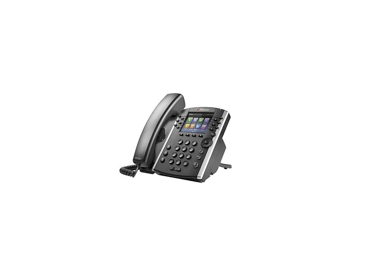 Polycom VVX 411 Corded Voice Over IP Phone w/ 12-line Operation (2200-48450-025)