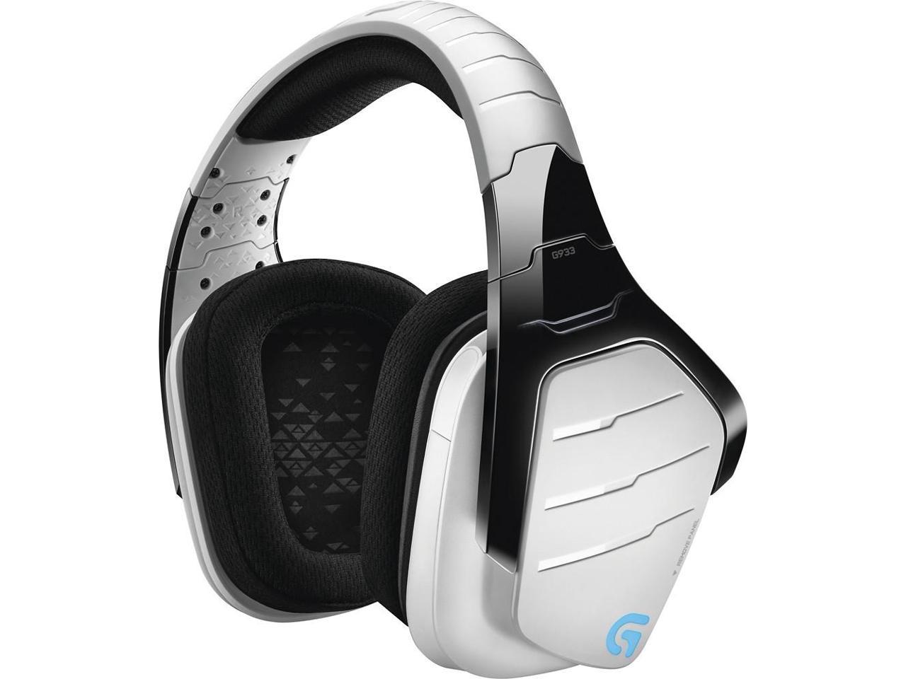 Logitech G933 Artemis Spectrum Wireless RGB 7.1 Dolby and DST Headphone Surround Sound Gaming Headset - White