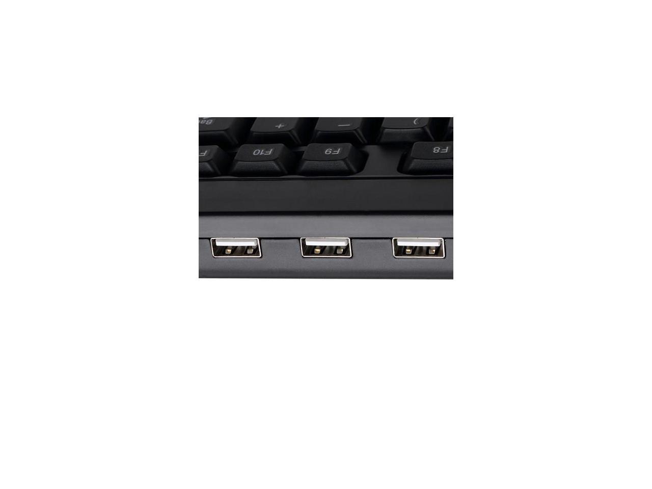 ADESSO AKB-132HB ADESSO DESKTOP MULTIMEDIA USB KEYBOARD WITH BUILTIN 3 PORTS USB HUB CONVENIENT