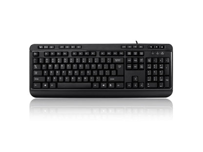 ADESSO AKB-132HB ADESSO DESKTOP MULTIMEDIA USB KEYBOARD WITH BUILTIN 3 PORTS USB HUB CONVENIENT