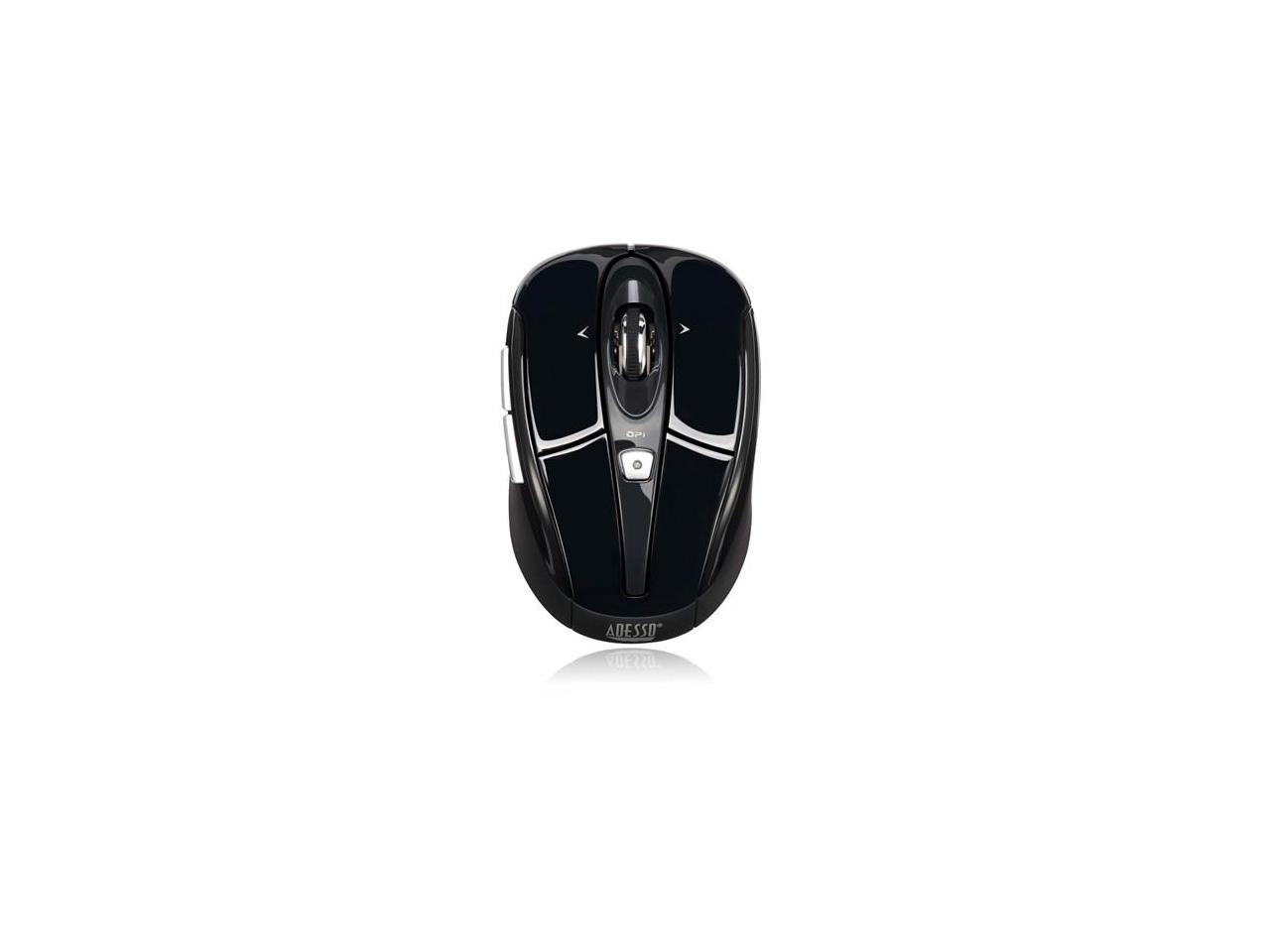 ADESSO iMouse S60B Black 6 Buttons Tilt Wheel USB RF Wireless Optical 1600 dpi Mouse