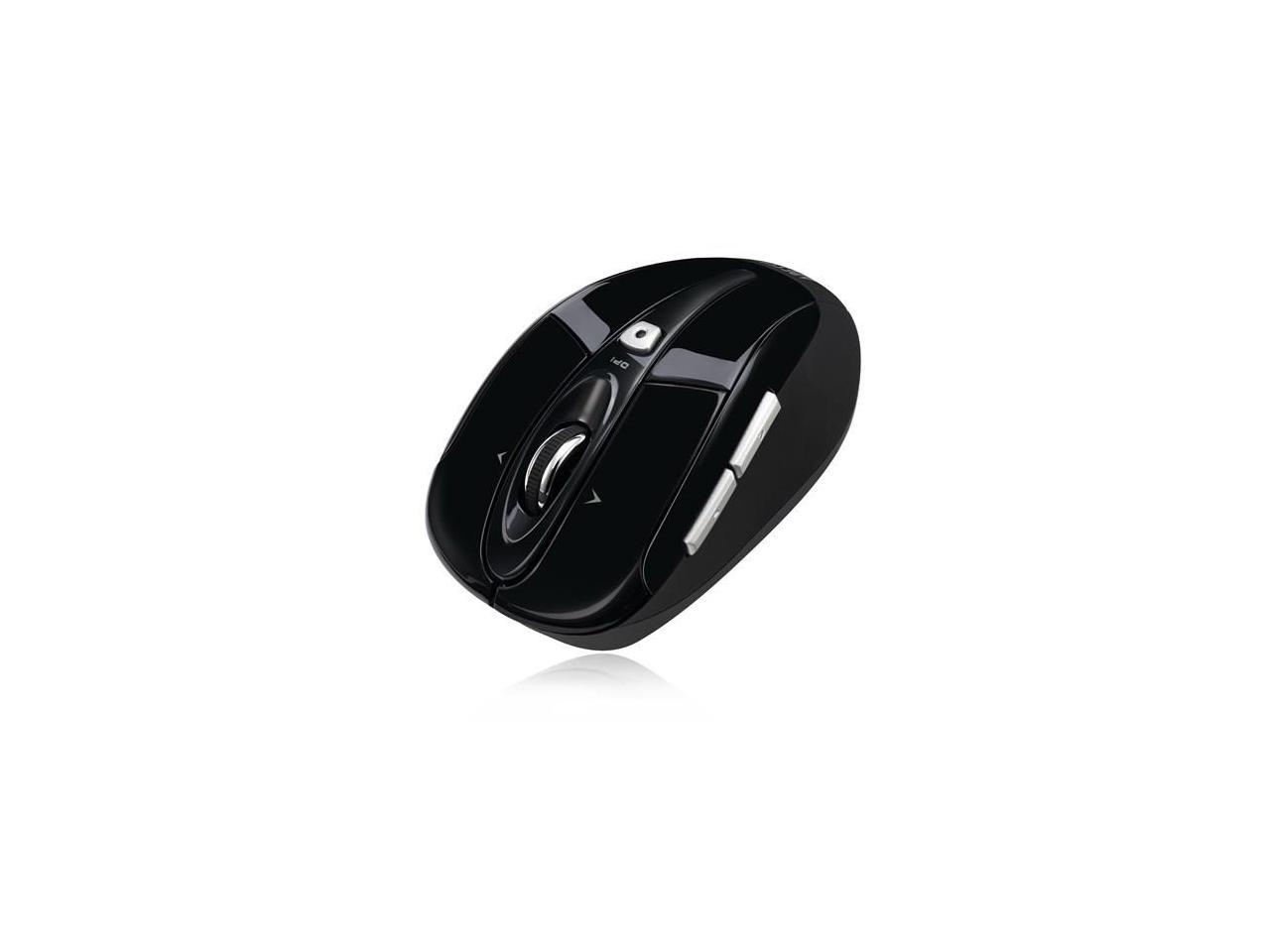 ADESSO iMouse S60B Black 6 Buttons Tilt Wheel USB RF Wireless Optical 1600 dpi Mouse