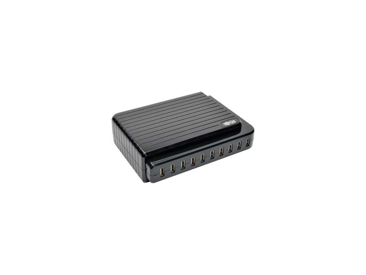 Tripp Lite 10-Port USB Charging Station, 5V 21A / 105W USB Charger Output (U280-010)