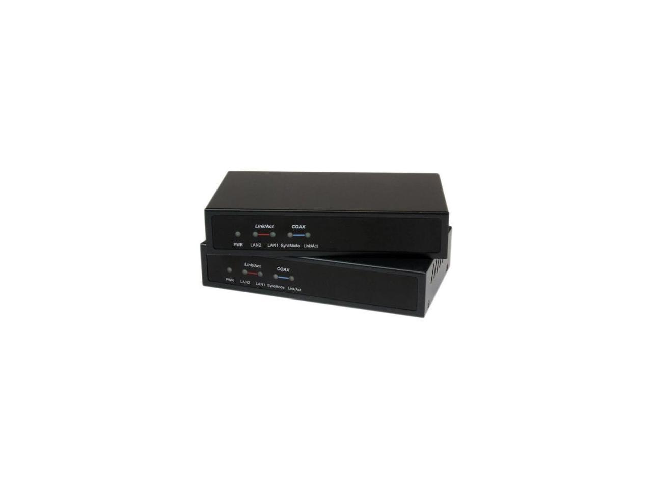 StarTech.com Gigabit Ethernet over Coaxial Unmanaged Network Extender Kit - 2.4km