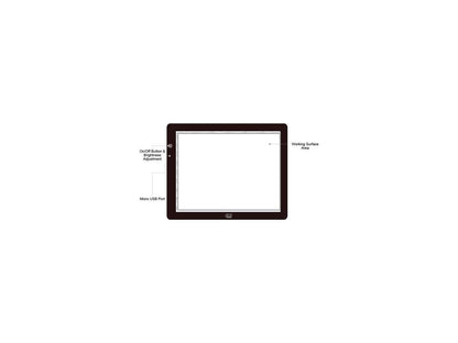 Adesso Cyberpad P1- 12" X 9" Led Light Tracing Pad