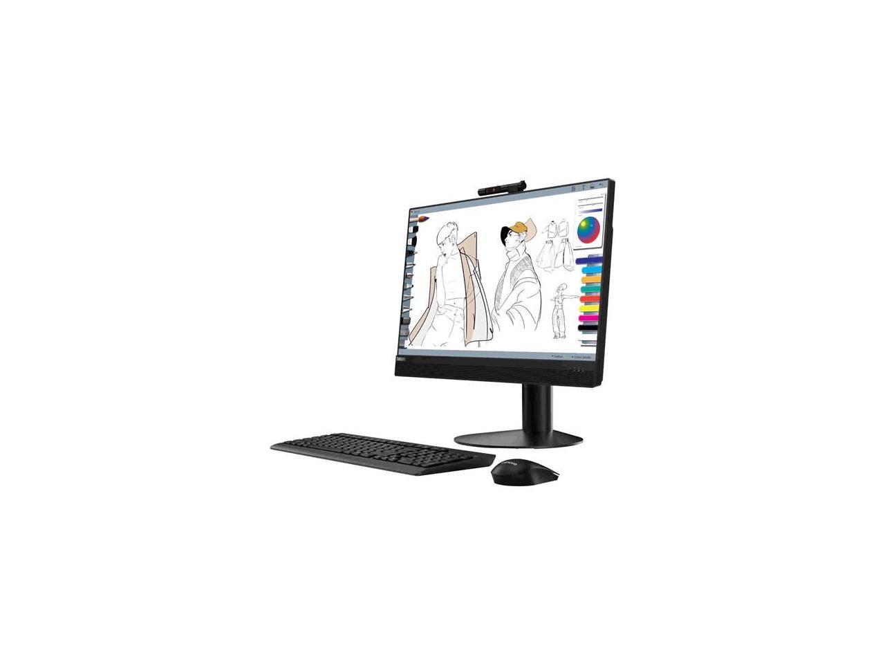 Lenovo All-in-One Computer ThinkCentre M920z Intel Core i5 8th Gen 8500 (3.00 GHz) 8 GB DDR4 256 GB SSD 23.8" Touchscreen Windows 10 Pro 64-bit