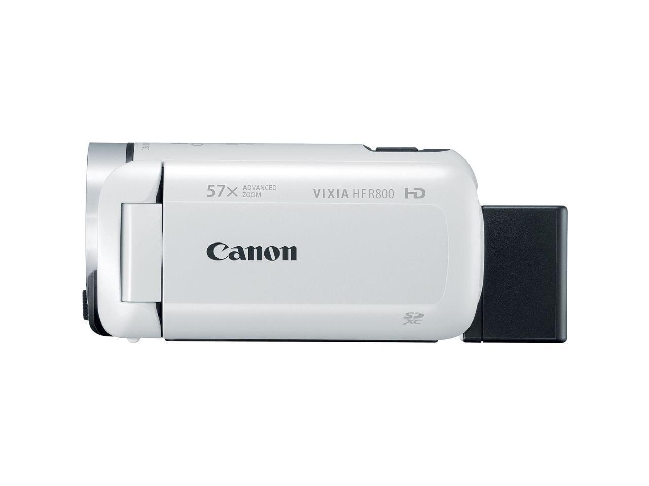 Canon VIXIA HF R800 Digital Camcorder - 3" Touchscreen LCD CMOS Full HD White