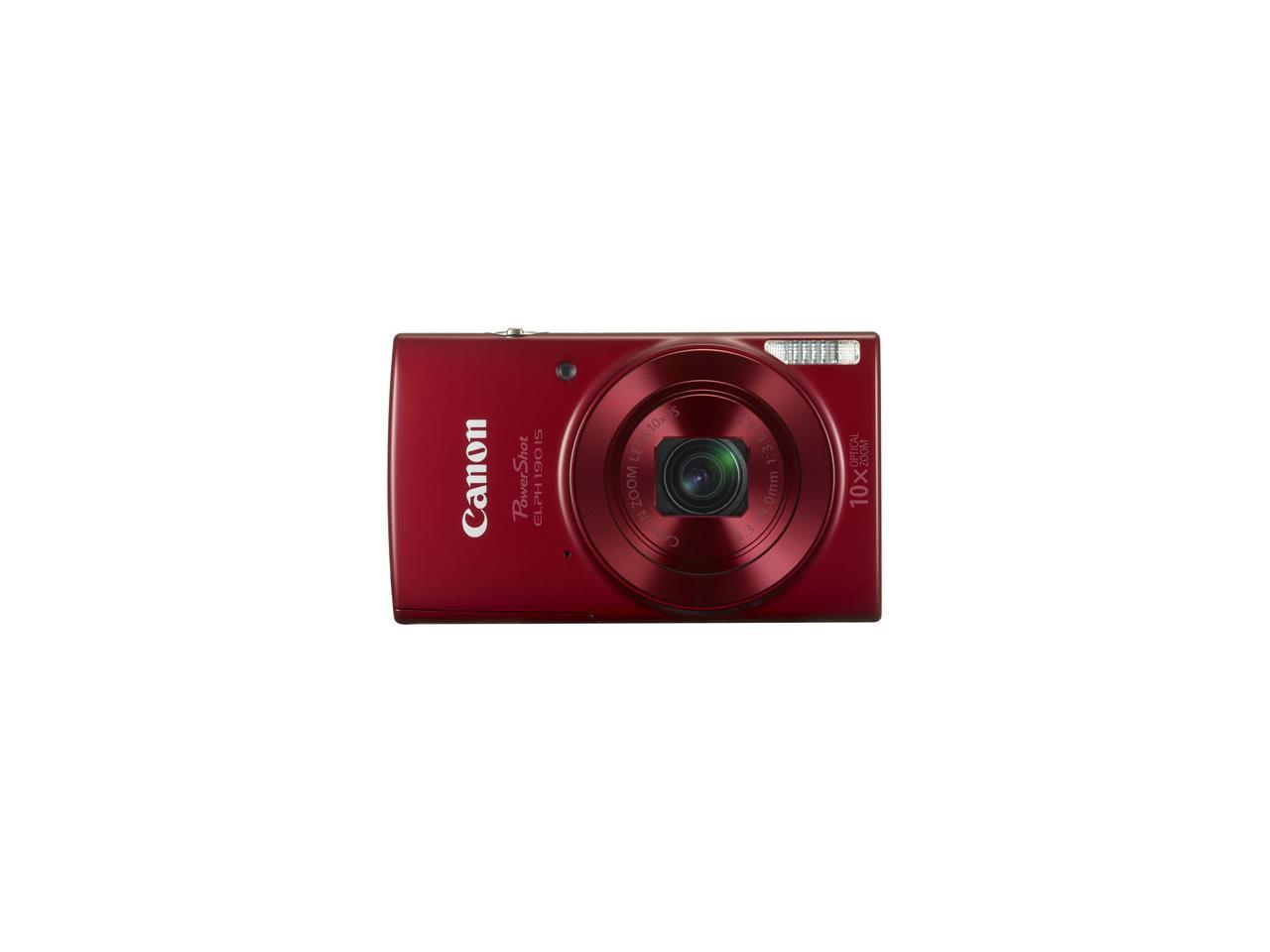 Canon PowerShot 190 IS 20 Megapixel Compact Camera - Red