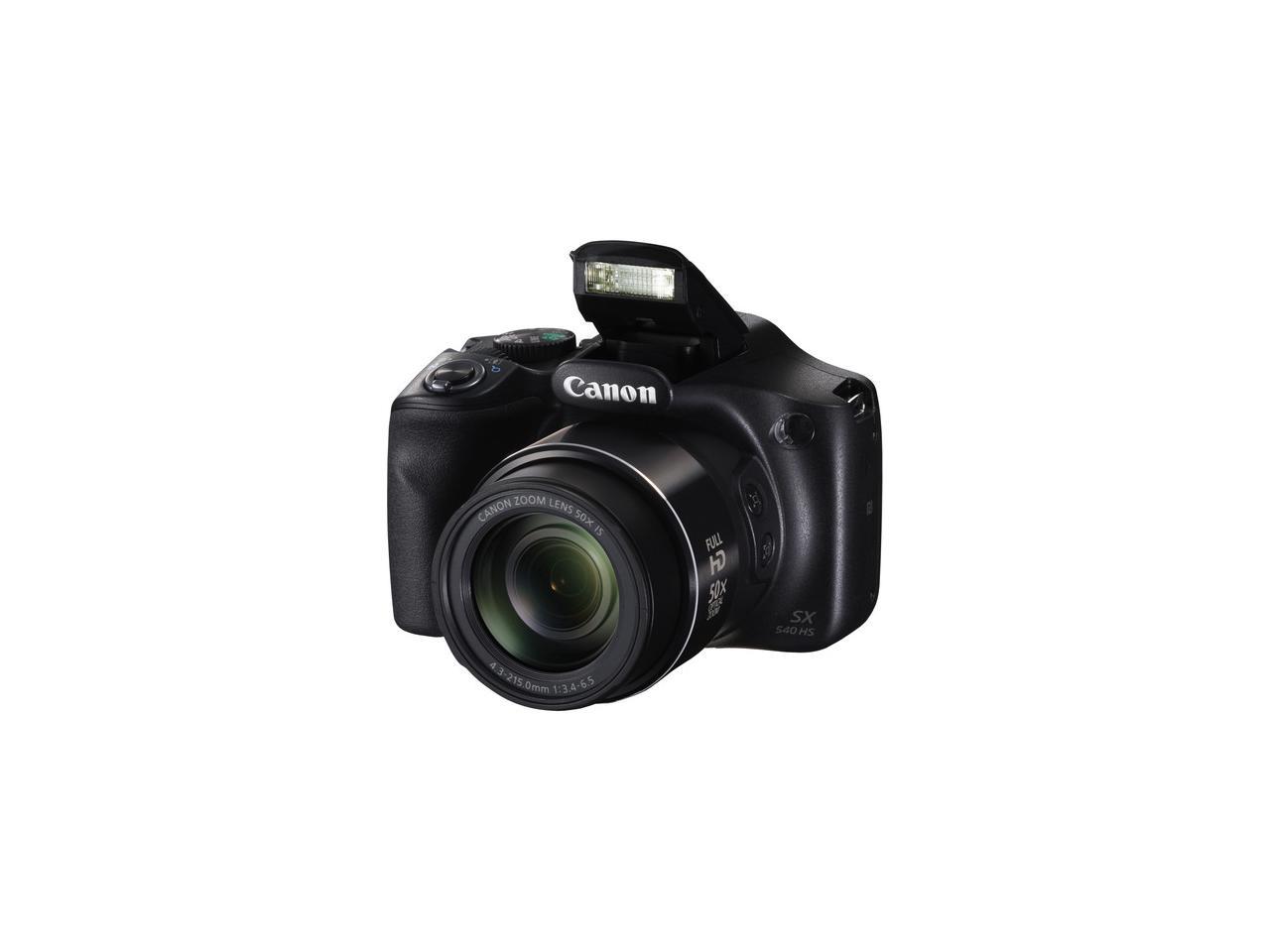 Canon PowerShot SX540 HS 20.3 Megapixel Compact Camera - Black