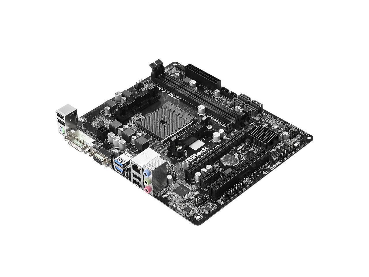 ASRock FM2A68M-HD AMD A68H DDR3-SDRAM MicroATX Motherboard