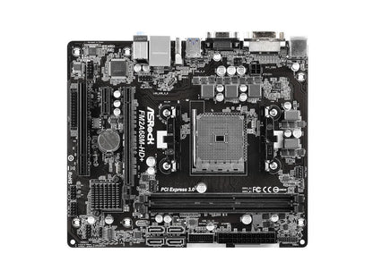 ASRock FM2A68M-HD AMD A68H DDR3-SDRAM MicroATX Motherboard