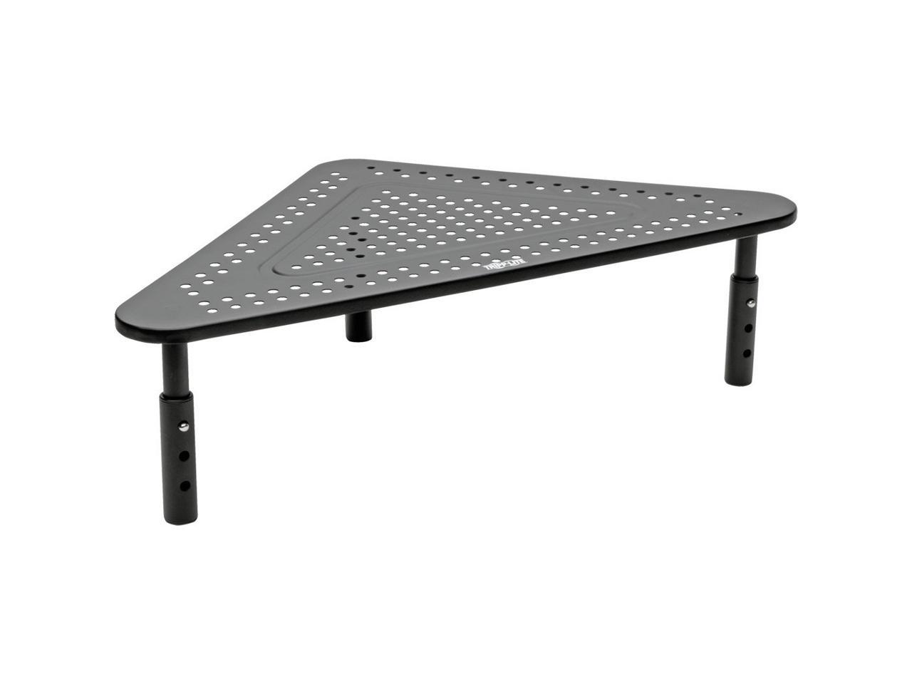 Tripp Lite Monitor Riser Stand Desktop Corner Metal Height Adjustable Black