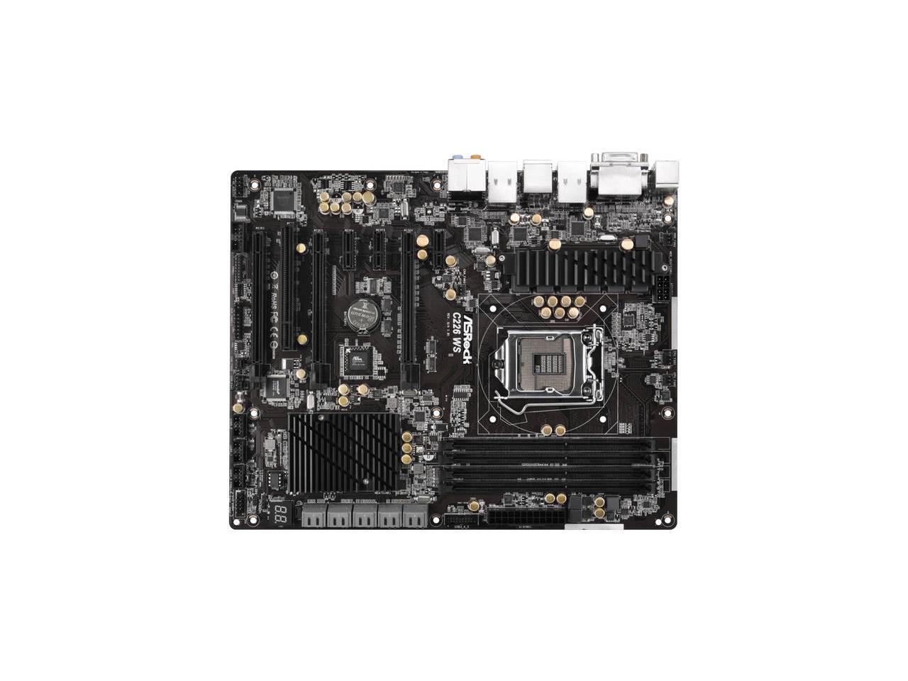 ASRock C226 WS/C2 LGA1150 Intel C226 SATA3&USB3.0 ATX Server Motherboard