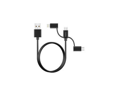 Foxsun Multi USB Charging Cable, 6.6 FT/2M 3 in 1 Multiple USB Charger Cable (AM001032)