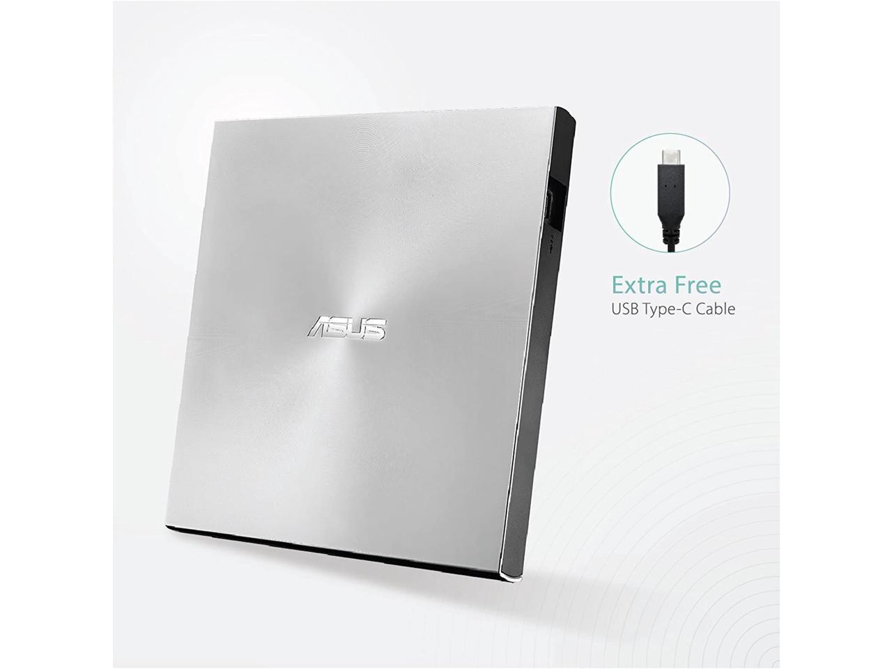 Asus ZenDrive SDRW-08U9M-U DVD-Writer Color Silver Model AS#SDRW-08U9M-U/SIL/G/AS/P2G