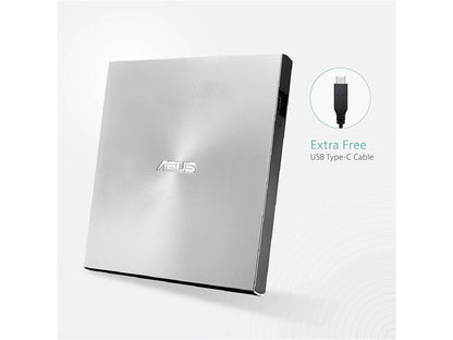 Asus ZenDrive SDRW-08U9M-U DVD-Writer Color Silver Model AS#SDRW-08U9M-U/SIL/G/AS/P2G