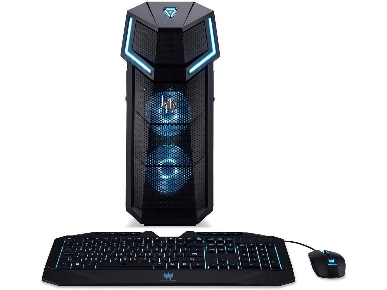 Acer Predator PO5-100 Ryzen7 2700X 16GB RAM 2TB HDD 256GB SSD Windows 10 Home 64-bit Gaming Desktop Computer