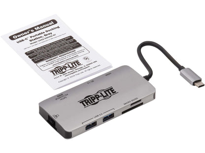 Tripp Lite USB C Docking Station 4k USB Hub HDMI SD/Micro SD Gbe Charging