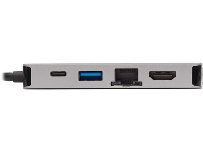 Tripp Lite USB C Docking Station 4k USB Hub HDMI VGA Gbe PD Charging Gray