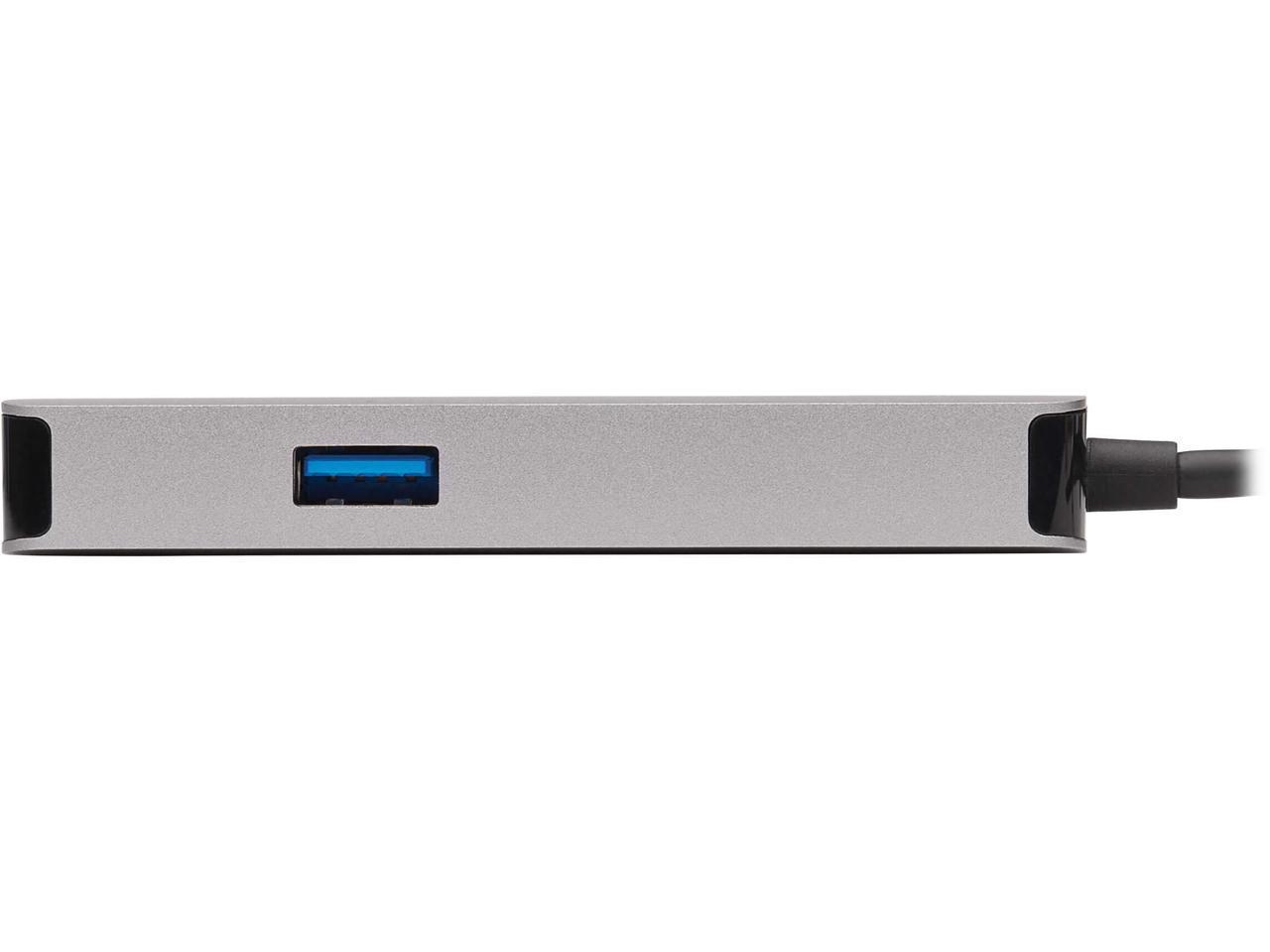 Tripp Lite USB C Docking Station 4k USB Hub HDMI VGA Gbe PD Charging Gray