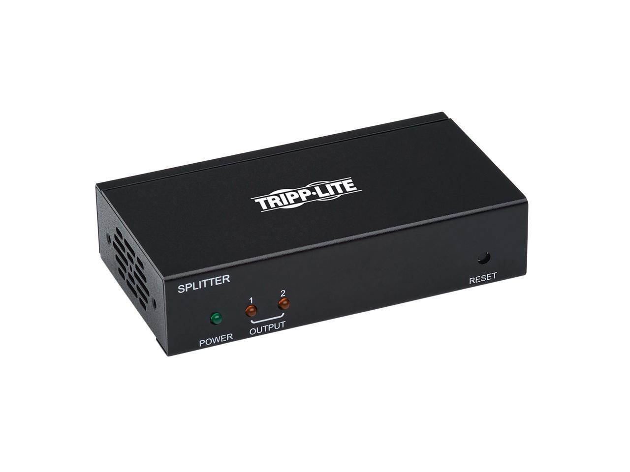 Tripp Lite HDMI Over Cat6 Extender Splitter w/ PoC 2-Port 4K@60Hz