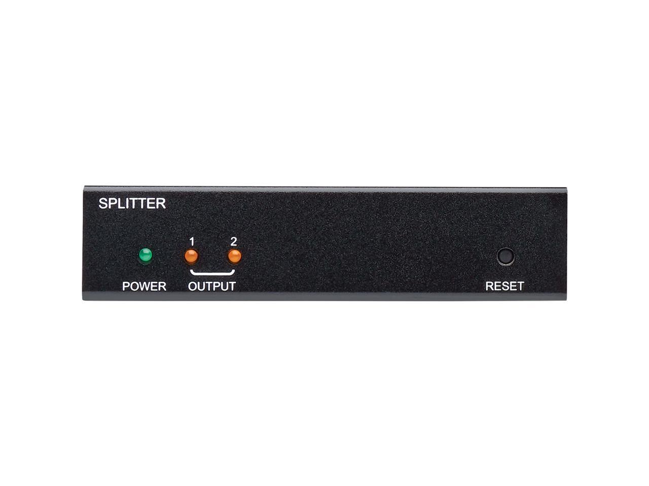 Tripp Lite HDMI Over Cat6 Extender Splitter w/ PoC 2-Port 4K@60Hz
