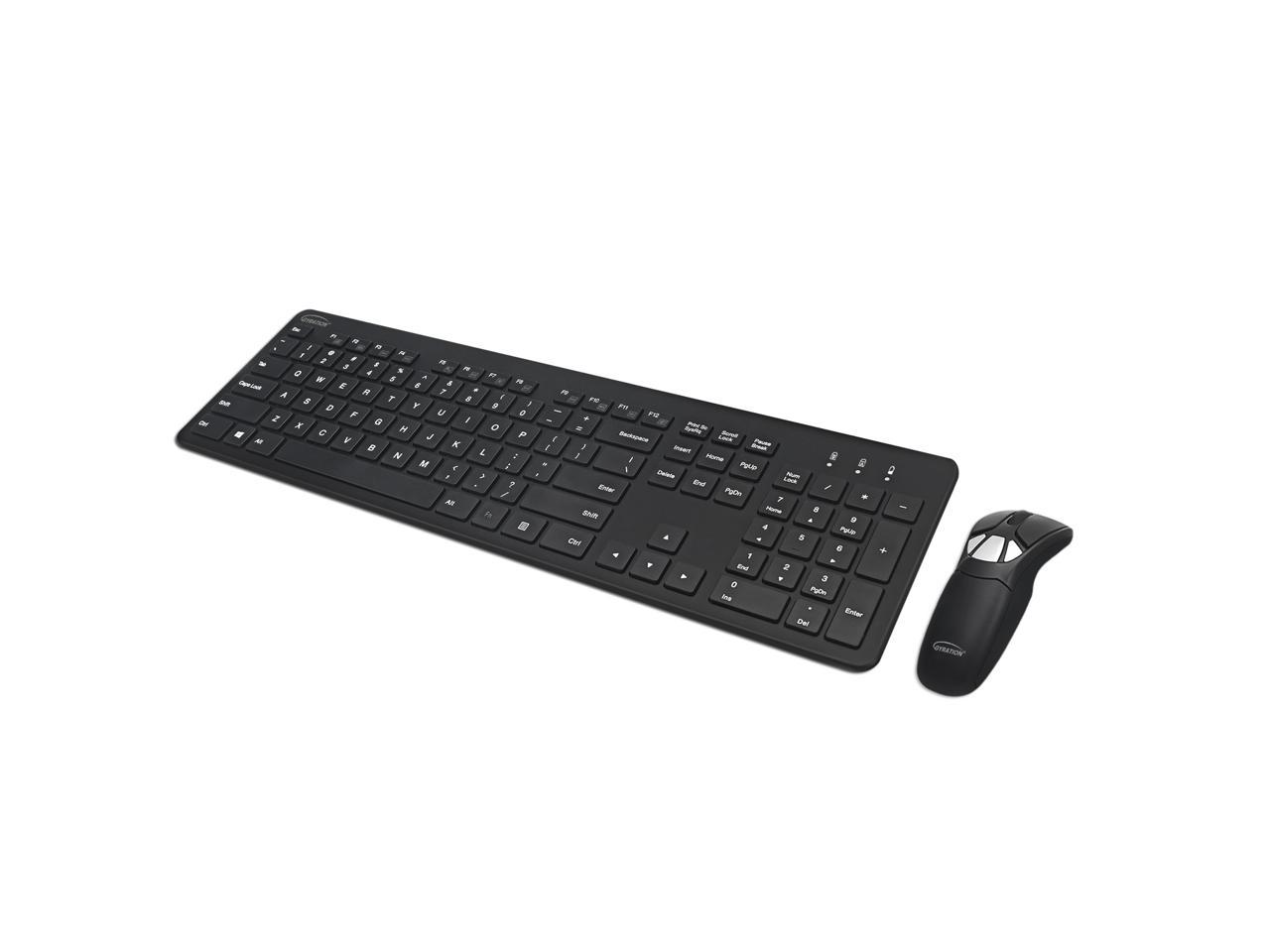 Adesso Gyration Air Mouse GO Plus With Full Size Keyboard