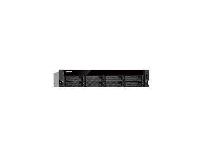 QNAP Intel Xeon E-2124 3.3GHz 8GB DDR4 6GbE 8SATA USB3.1 8-Bay 2U Rackmount NAS for Enterprise